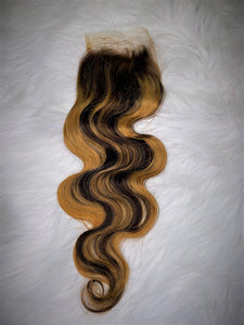 4x4 Highlight Bodywave Closure